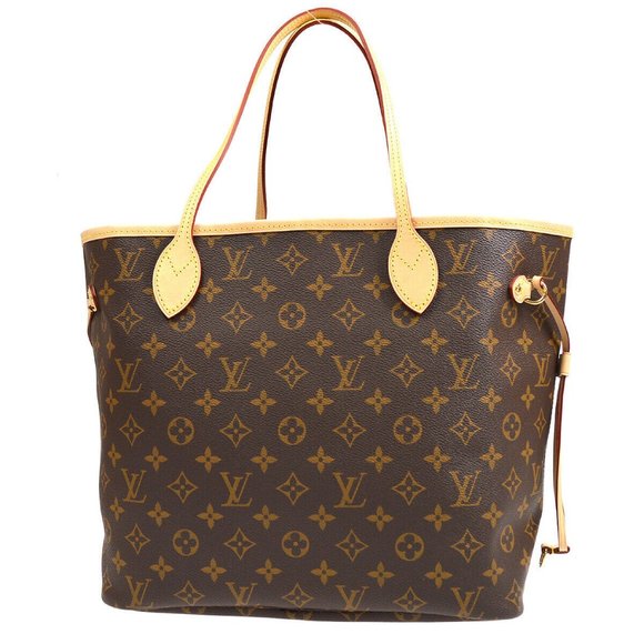 Auth NEW Louis Vuitton Neverfull MM monogram pivone with wallet pouch pivone - Picture 2 of 13